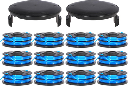 AF100 String Trimmer Replacement Spool 0.065" String Trimmer Line for Black+Decker AF-100 AF-100-3ZP AF-100-BKP AF-100-2 Weed Eater Spool Replacement Spool 30ft (6Spools+1Caps)