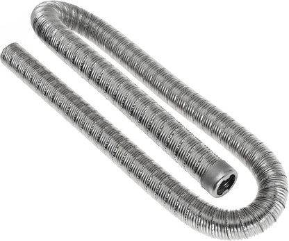 100cm 24mm Exhaust Pipe for Diesel Heater, 1 Inch ID Generator Exhaust Extension with Clamps for Parking Air Heaters Replaces 36061296 90394 (Double Wall)
