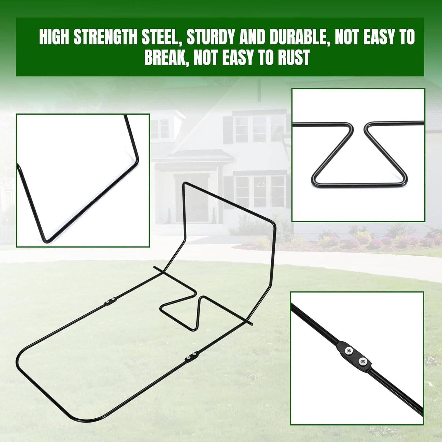 Grass Catcher Bag Frame for to-ro 22" Recycler Lawn Mower Replace 132-4483-03 114-2639-03, Foldable