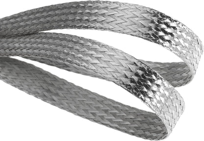 Automotive Ground Strap 3pcs Braided Ground Strap 10" x 1/2" and 2pcs 13" x 1/2" Ring Terminal for Vehicle Grounding