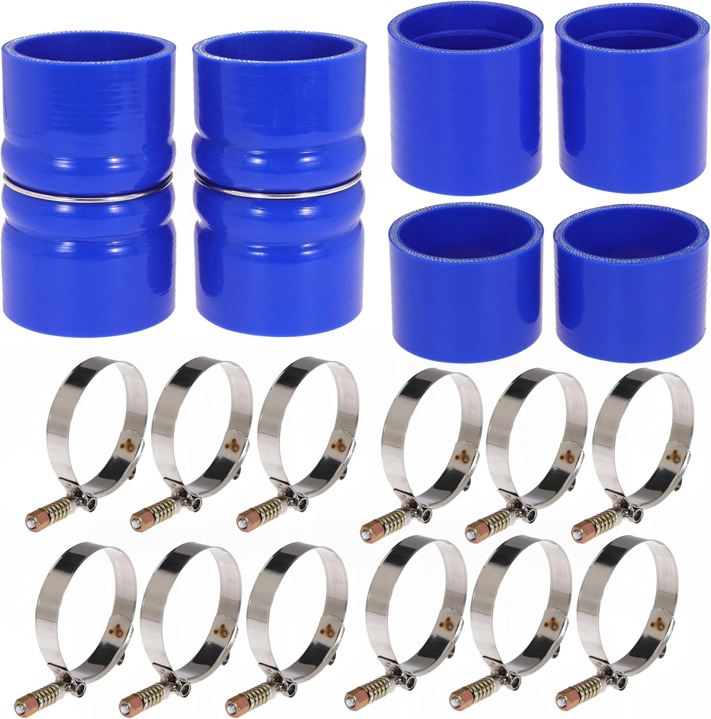 7.3 Hose Boot Kit for Ford F250 F350 7.3L Diesel 1999 2000 2001 2002 2003 with T Bolt Clamp Blue