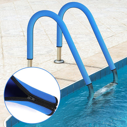Pool Handrail Covers Slip Resistant Rail Grip Swim Railing Covers with Zipper Pool Handle for Swimming Sleeve Protector (4FT-2)