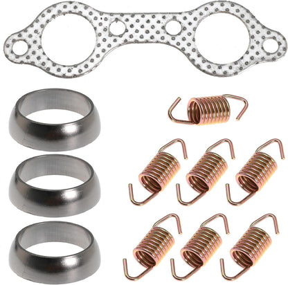 Exhaust Manifold with Exhaust Pipe Donut Gasket Spring Rebuild Kit Replace 1262138-489 5250091 for Polaris Ranger Crew 800 HD 800 XP 800 for Sportsman 600 700