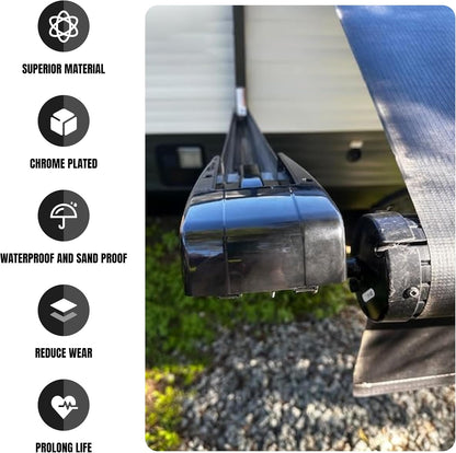 Regal Head Covers Drive Idler Back Replace 643921 for Lippert Solera(3) | For Camper Trailer Awning Motor,RV Awning Head Cover Back End Cap