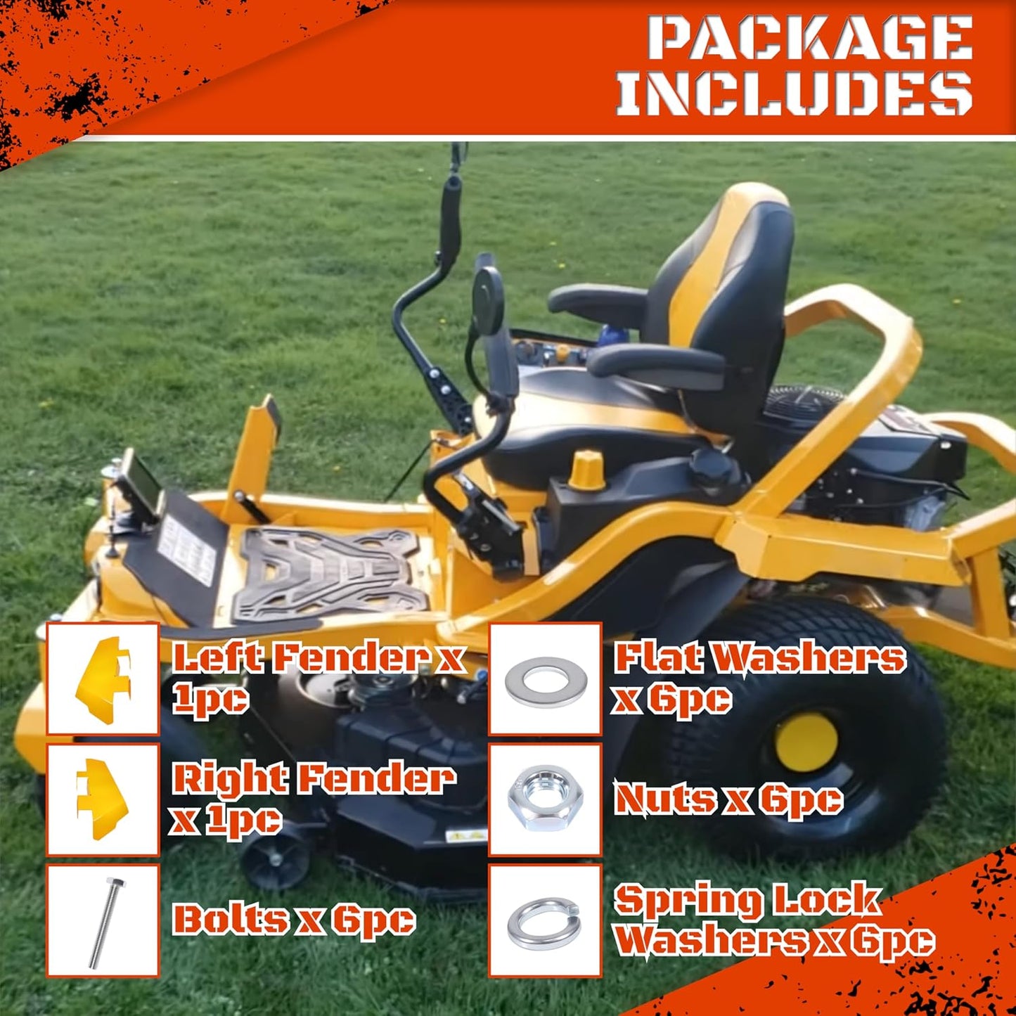 Steel Fender Kit for Cub Cadet Ultima Series Zero Turn Mowers Replaces 19A70062100 Fits ZT1 ZT2 ZT3 Models