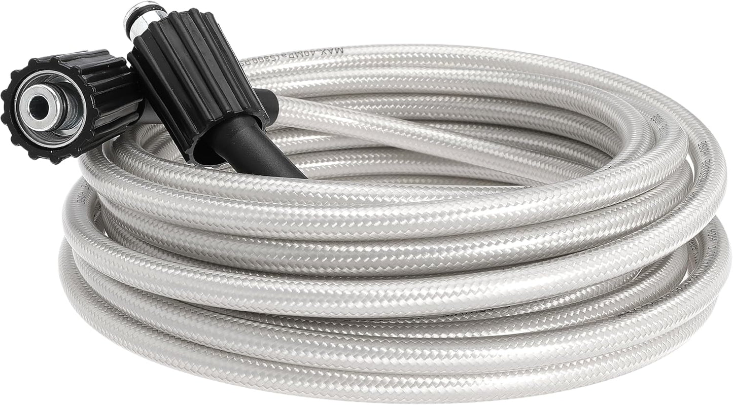 308835074 Pressure Washer Hose Replacement for Ryobi RY141600 RY141612 RY141812G Electric Power Washer, 25FT Pressure Braided Hose (M22-14mm)
