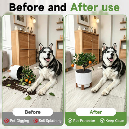 frtzal Plant Pot Grids - 11.8 Inch Cuttable Soil Cover Protector, Plant Covers from Animals Digging Stopper, Indoor Outdoor Plant Pot Cover(11.8IN-12PCS)