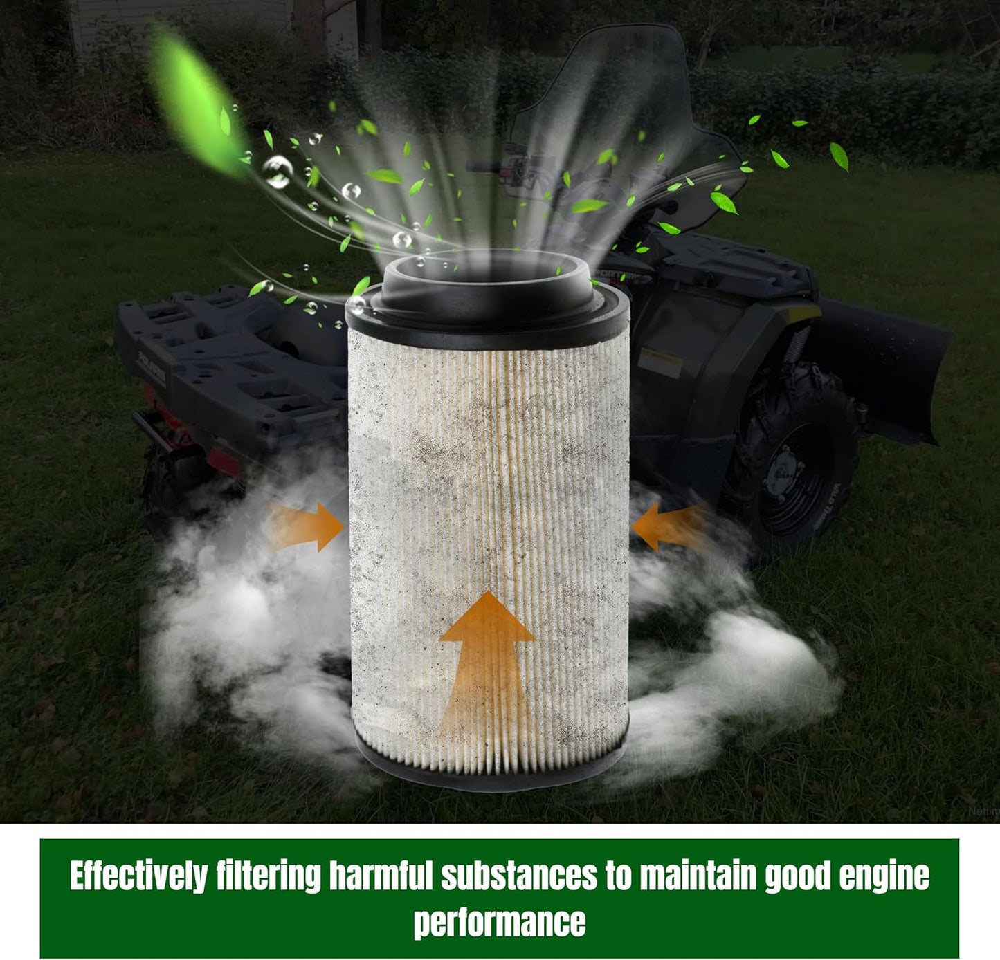 7080595 Air Filter 5811633 Air Preclean Sleeve 2530009 Fuel Filter with Clamp for Polaris Scrambler Magnum 325 500 Sportsman 335 400 500 550 570 700 850 (Set of 1)