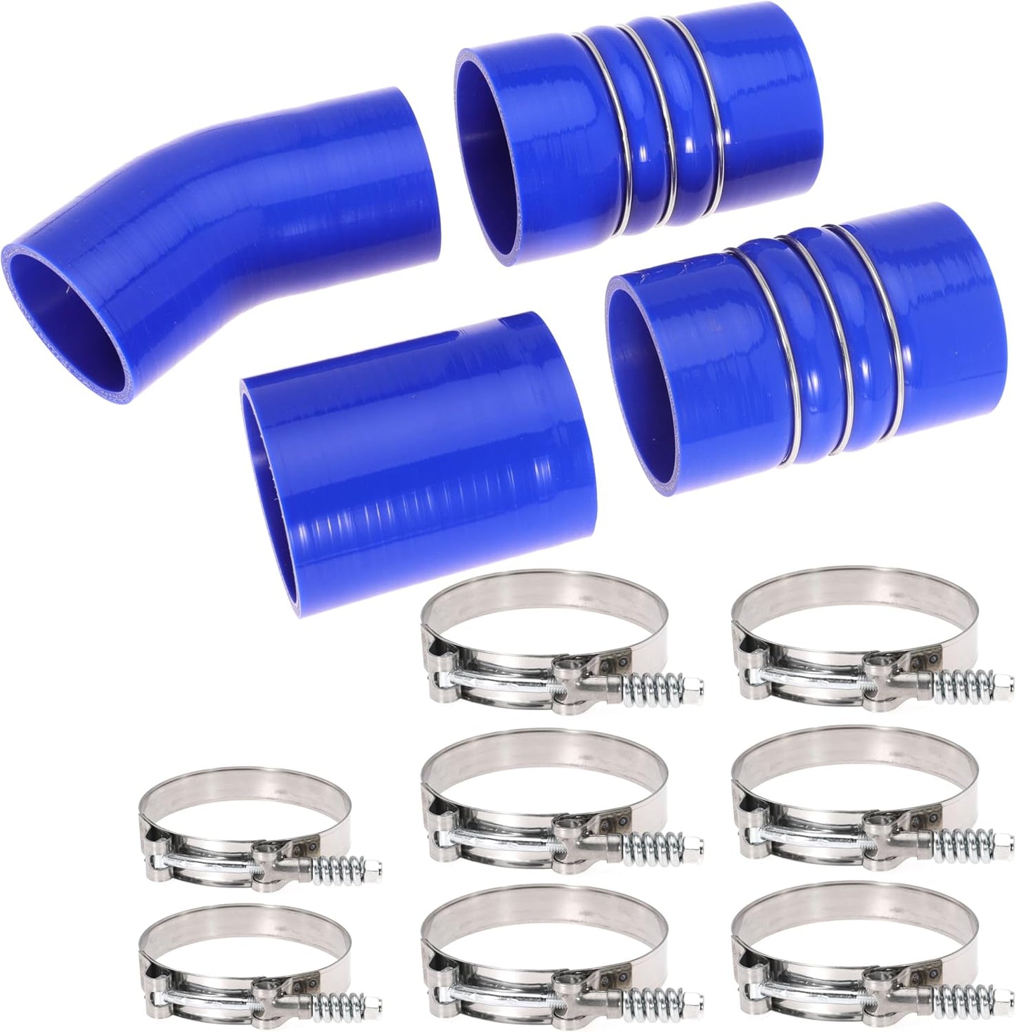 6.0 Turbo Intercooler Boots Clamps Kit 2003-2007 6.0 Intercooler Pipe Boot Kit For Ford F250 F350 6.0L Powerstroke Diesel with T Bolt Clamp