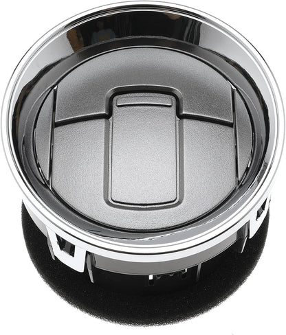 Front Interior Dashboard Louvre AC Heater Air Vent Duct Chrome Set for Ford F150 F-150 Lobo 09 10 11 12 13 14 Replaces 9L3Z-19893-CA CL3Z19893EA 9L3Z19893AA 9L3Z-19893-AA CL3Z-19893-EA 9L3Z19893CA