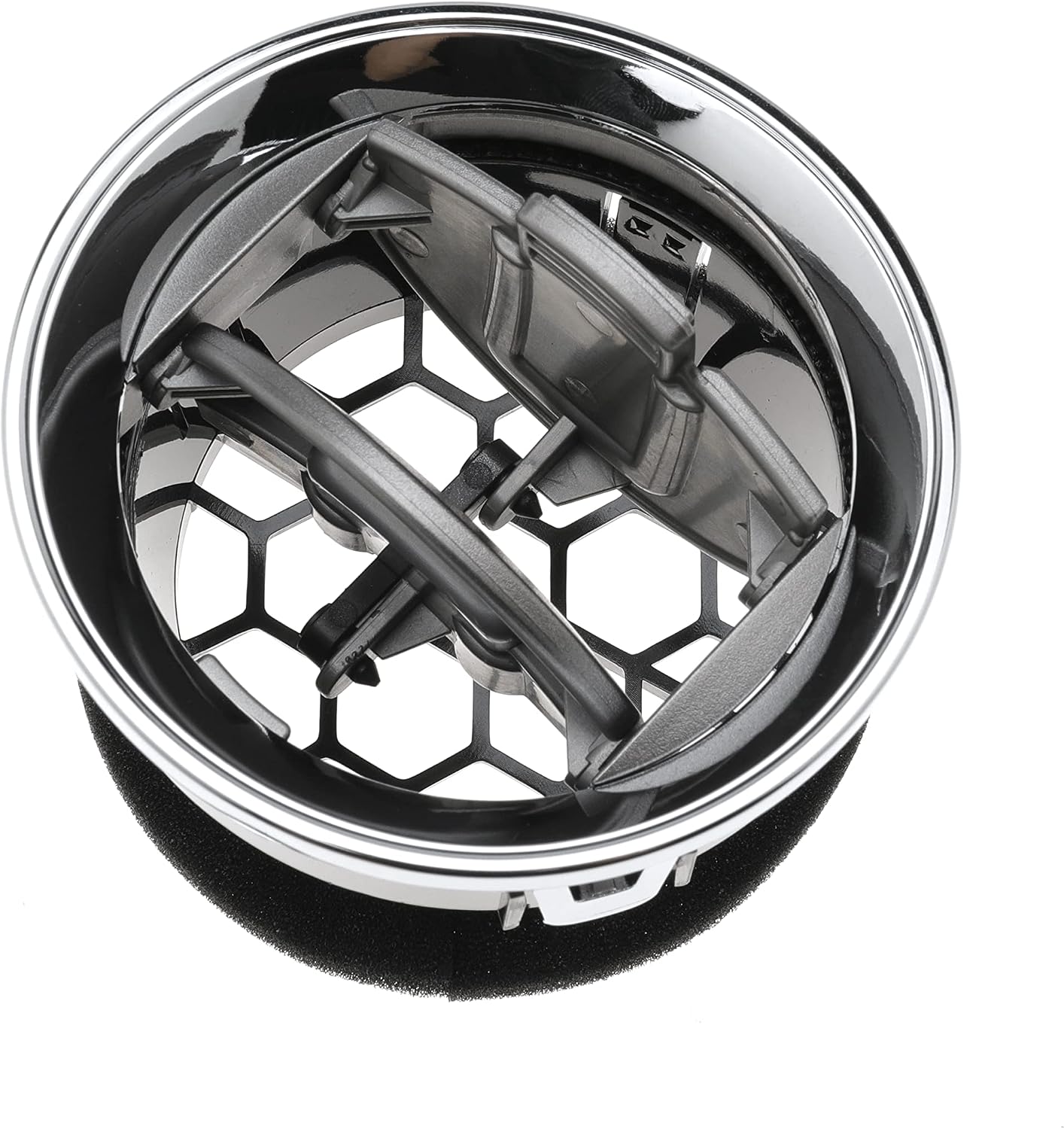 Front Interior Dashboard Louvre AC Heater Air Vent Duct Chrome Set for Ford F150 F-150 Lobo 09 10 11 12 13 14 Replaces 9L3Z-19893-CA CL3Z19893EA 9L3Z19893AA 9L3Z-19893-AA CL3Z-19893-EA 9L3Z19893CA