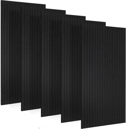 5 Pack Large Acoustic Panels for Wall Sound Proof 47.2 x 23.6 x 0.35 Inch Sound Dampening Panels for Wall Decor Sound Absorbing Polyester Fiber Wall Panel for Bedroom Home Studio Office
