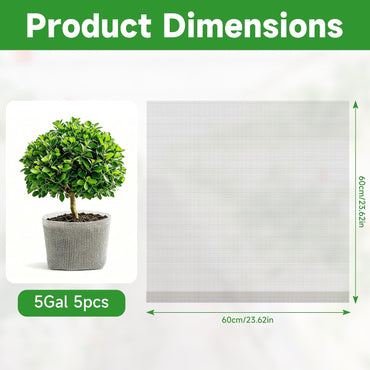 frtzal 5PCS 10 Gallon Root Guard Gopher Proof Wire Baskets, Stainless Steel Gopher Mole Vole Mesh Baskets, Underground Cages for Plant Roots, Trees, Flowers, Crops, Tubers (GB-10Gal-60 * 60)