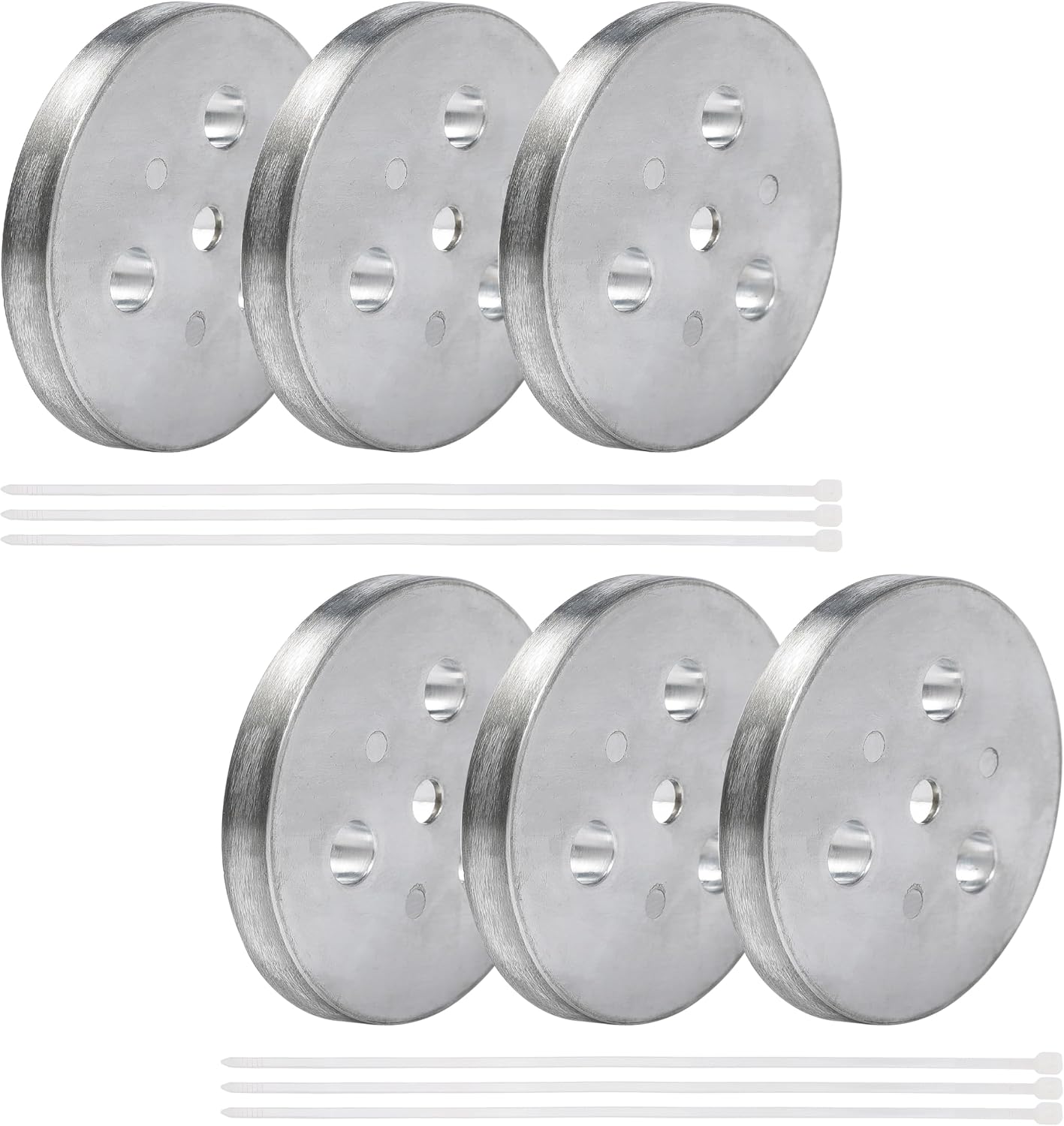 Pool Skimmer Weight Zinc Anode Plate with Plastic Ties Zinc Plate Into Your Skimmer Basket Skimmer Deck Cover Plate Anti Corrosion and Electrolysis (10)