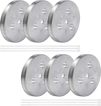 Pool Skimmer Weight Zinc Anode Plate with Plastic Ties Zinc Plate Into Your Skimmer Basket Skimmer Deck Cover Plate Anti Corrosion and Electrolysis (2)