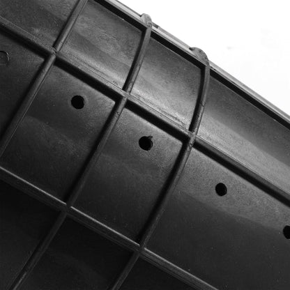 Heavy Duty Sump Basin with Lid Perforated Sump Pump Bucket with 40 Drainage Holes for Yards, Crawl Spaces, Patio and Driveways, 13" Top Dia × 10.63" Base × 15" H (1)