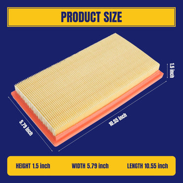 CA12289 Engine Air Filter for Toyota RAV4 Camry Corolla Highlander Sienna Venza Avalon for Lexus RX350h ES300h NX350h Car Air Filter Replaces PA99265 17801-0T060, 1 Pack
