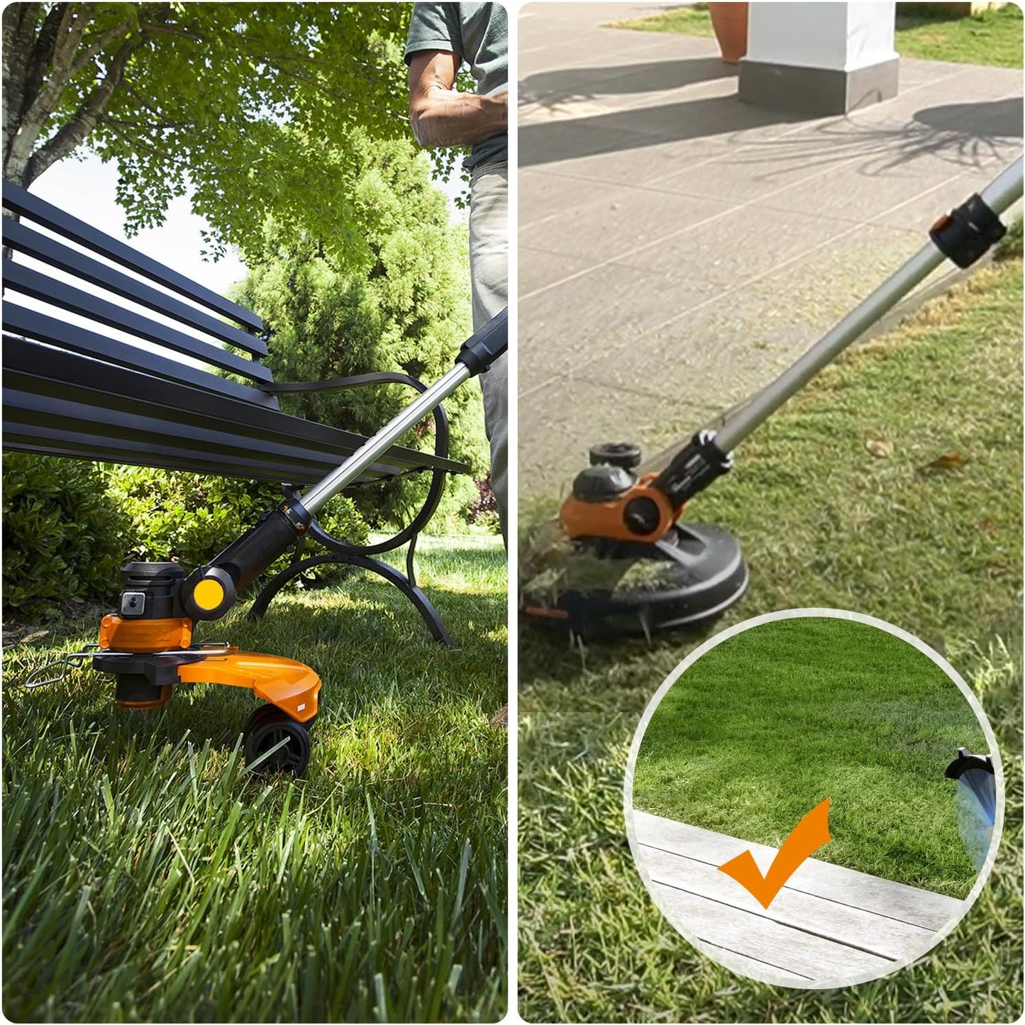 WA0010 Spool Trimmer Line Trimmer Spools for Worx String Trimmer WA0010 Weed Eater and WA6531 Spool Cap Coverfor Worx Weed Eater WG150 WG151 WG152 WG153(16 Trimmer Line Spools+4 Spool Caps)