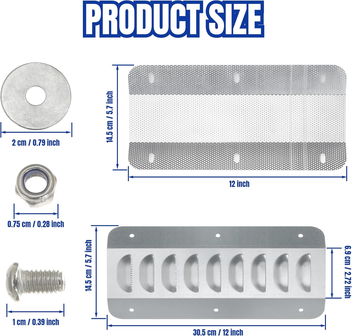 Shipping Container Vent Accessories Transportation Container Air Vents for 20ft Storage Containers Passive Cross Flow Ventilation Cargo Containers Preventing Excessive Heat and Condensation (6 Pack)