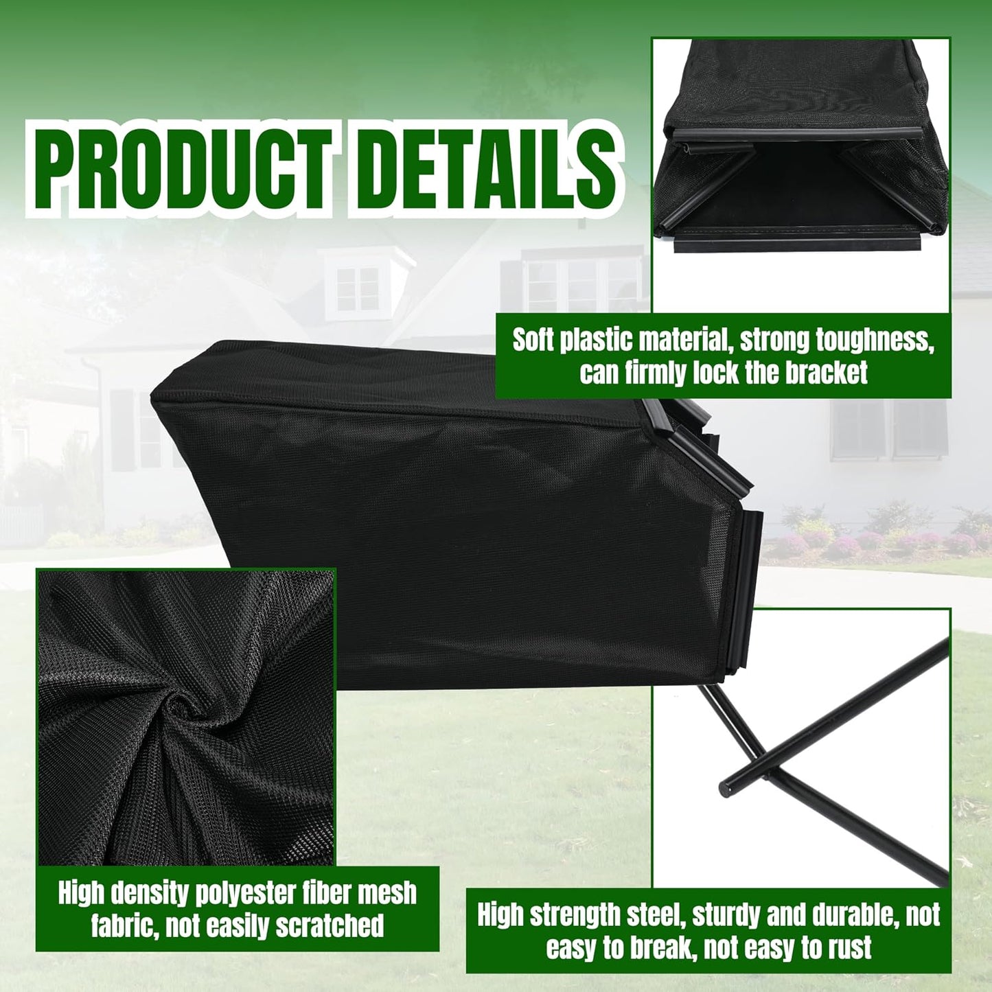 Grass Catcher Bag and Frame Kit for to-ro 22" Recycler Lawn Mower Replace 115-4664 132-4483-03 114-2639-03