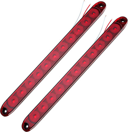 15 Inch 11 LED Trailer Light Bar 12V LED Tail Lights for Park Stop Brake Turn Signal Trailer Car Truck Boat Motorcycle 2PCS