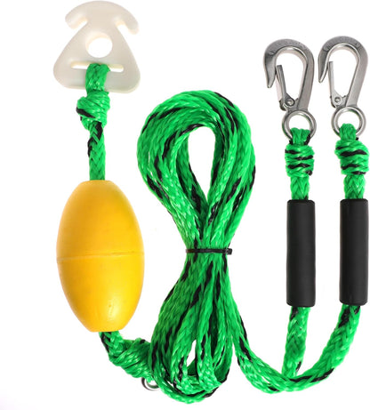 Heavy Duty Boat Tow Harness for Tubing Self Centering Boat Tow Rope with Stainless Steel Quick Connector for Boat Water Sport Water Ski Jet Ski Wakeboarding