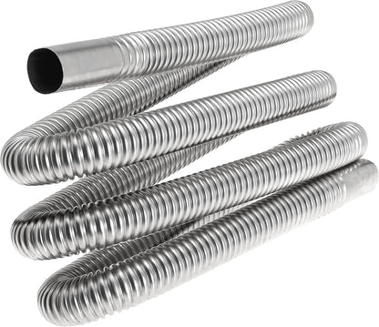 200cm 1 inch Heater Exhaust Pipe Generator Exhaust Extension Fuel Tank Gas Vent Hose with Clamps