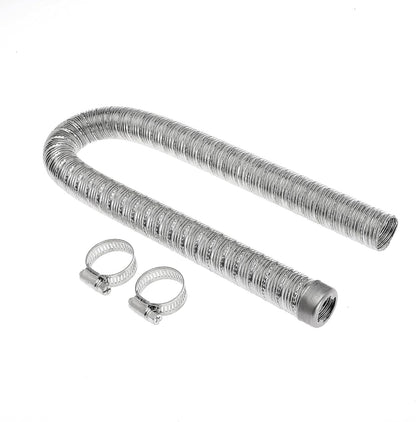 200cm 1 inch Heater Exhaust Pipe Generator Exhaust Extension Fuel Tank Gas Vent Hose with Clamps