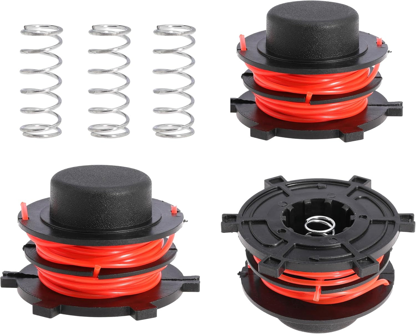Prewound Replacement Spool with Spring for Stihl FS44 FS55 FS55R FS56 FS70 FS70R FS76 FS80 FS80R FS83 FS85 FS85R FS87 FS87R FS90 FS91 FS91R FS94 FS94R FS120 String Weed Eater Head