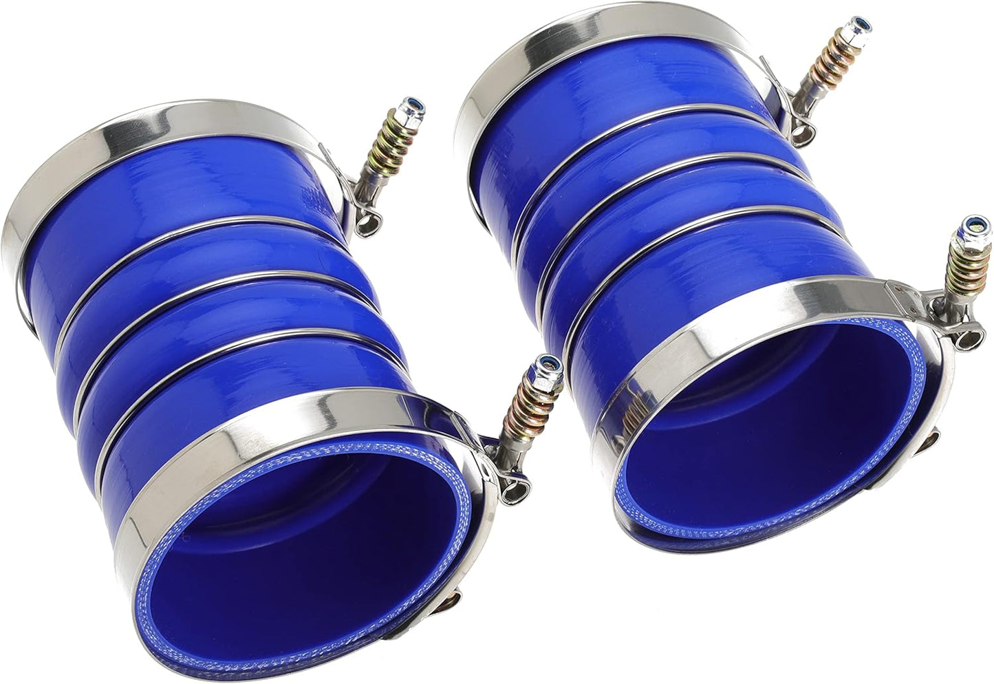 Silicone Charge Air Cooler Hump Hose Boot Set 4" X 6" 4 inch with T Bolt Clamp Blue