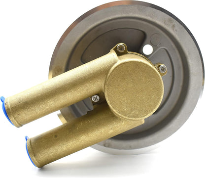 21214596 Sea Water Pump 5.7 Crank Mounted Sea Water Pump for Volvo Penta 4.3 5.0 5.7 Replace 21214596 3858229 with Double-V Belt Pulley