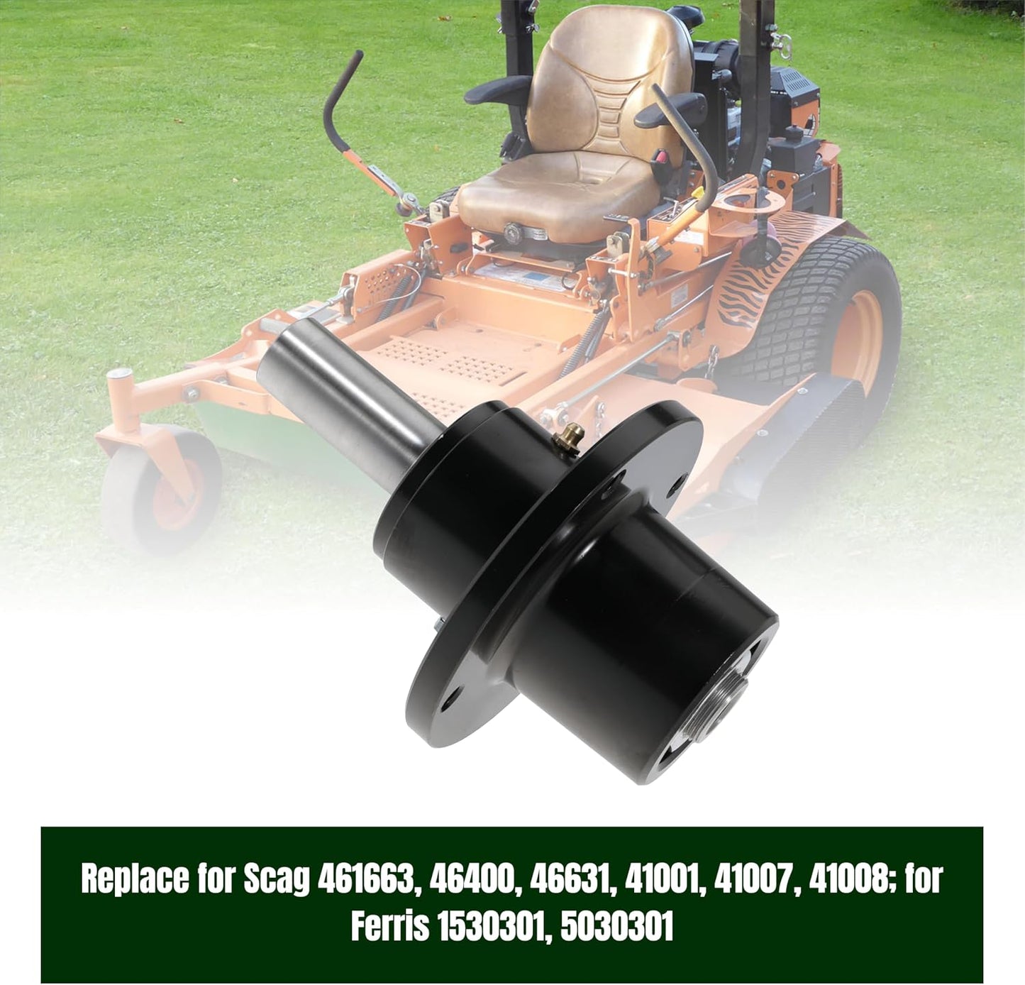 Spindle Assembly for Scag 48" 52" 61" Zero Turn Replace 461663, Pack of 1 | Replace 46020 1530301, For Turf Tiger, For Sabre Tooth Tiger, For Wildcat
