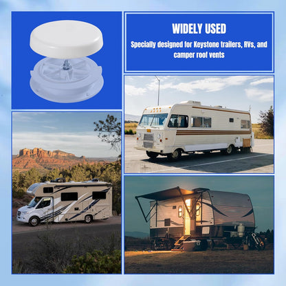 2 Pack RV Roof Mushroom Vent Cap Water Guard Cover for RV Homes Campers Trailers Keystone Motor