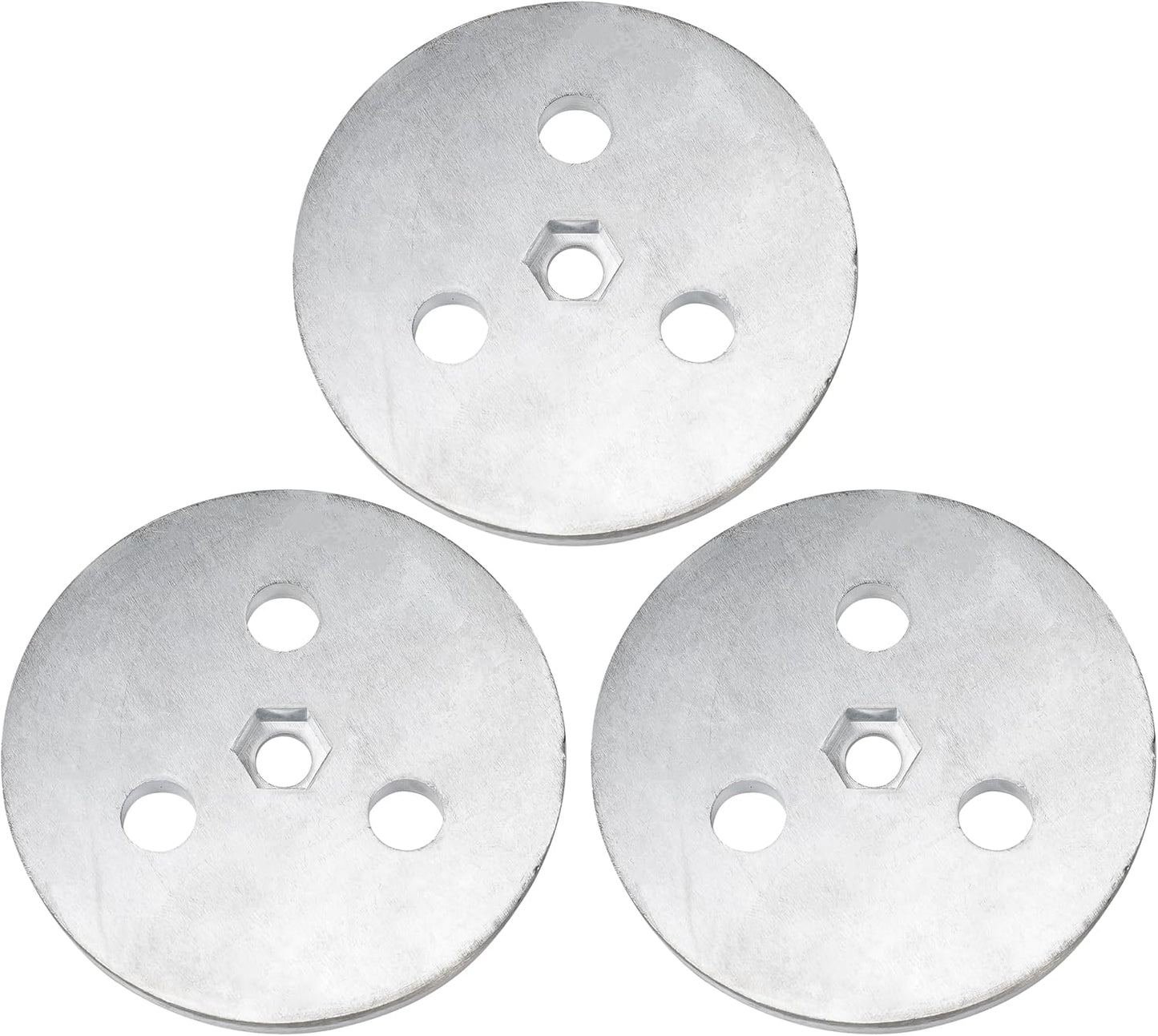 Pool Skimmer Weight Zinc Anode Plate with Plastic Ties Zinc Plate Into Your Skimmer Basket Skimmer Deck Cover Plate Anti Corrosion and Electrolysis (3)