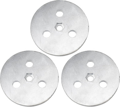 Pool Skimmer Weight Zinc Anode Plate with Plastic Ties Zinc Plate Into Your Skimmer Basket Skimmer Deck Cover Plate Anti Corrosion and Electrolysis (3)
