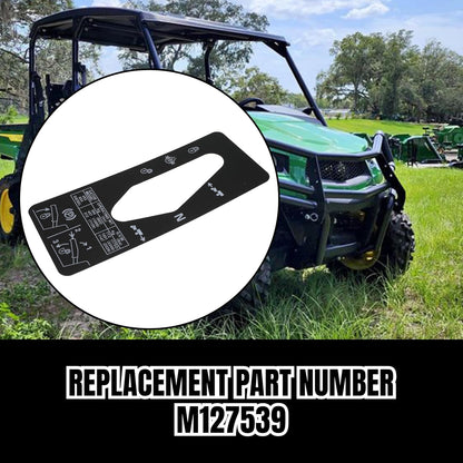 Shift Quadrant Label Replace M127539 for Jo-hn Deere 6X4 4X2 6X4 Diesel Gator Utility Vehicle (1PCS)