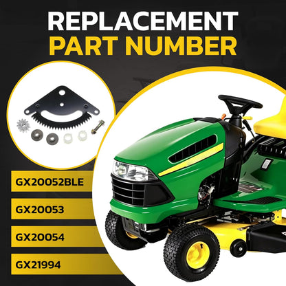 Steering Sector Pinion Gear Plate Repair Kit for John Deere L105 L108 L110 L111 L118 L120 L130 G110 Lawn Mower Tractors Replaces GX20052BLE GX20053 GX20054 GX21994
