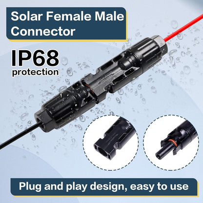 14AWG 8FT Solar to XT60i Charge Extension Cable for Solar Panels Portable Power Stations