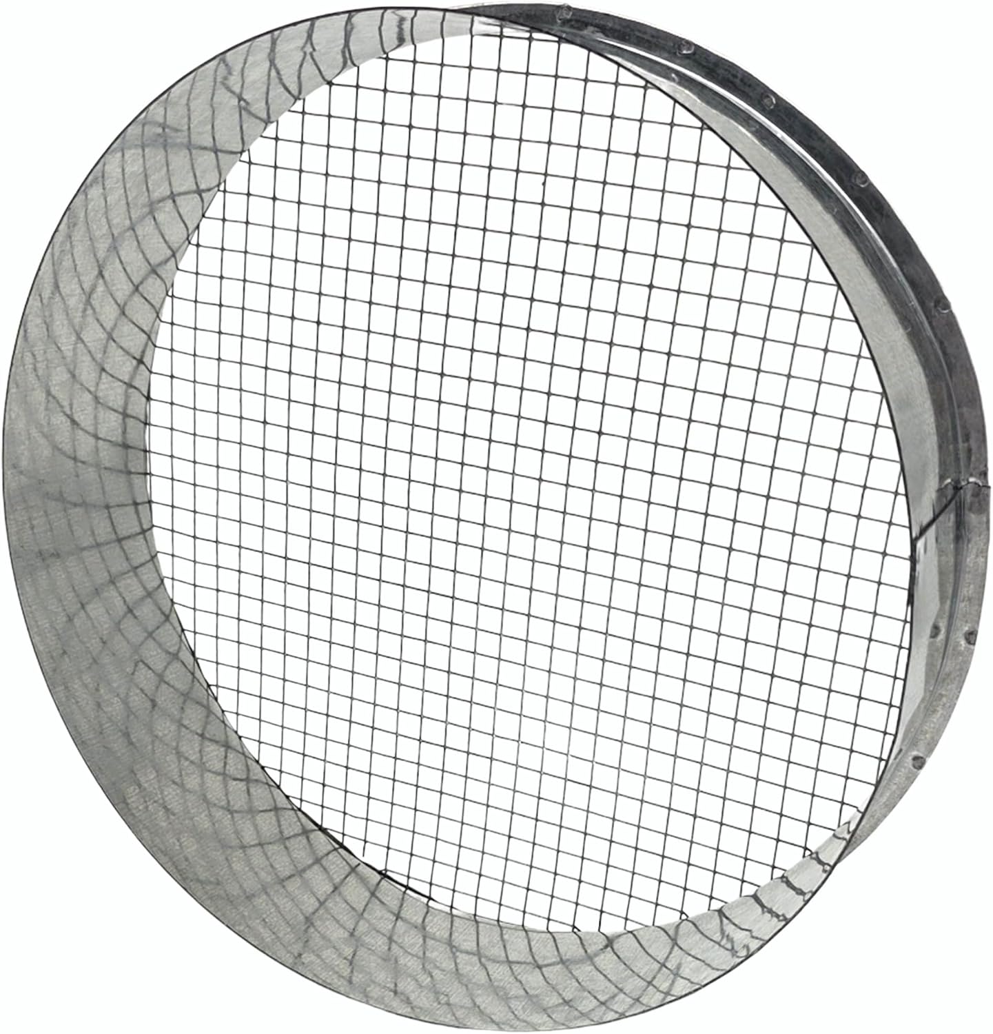 8" Galv Steel Outside Dryer Vent Cover Weatherproof Hood w/Mesh Screen | Rustproof galvanized steel vent cover blocks rain & wind. Built-in mesh stops birds & mice. Fits standard 8" ducts easily