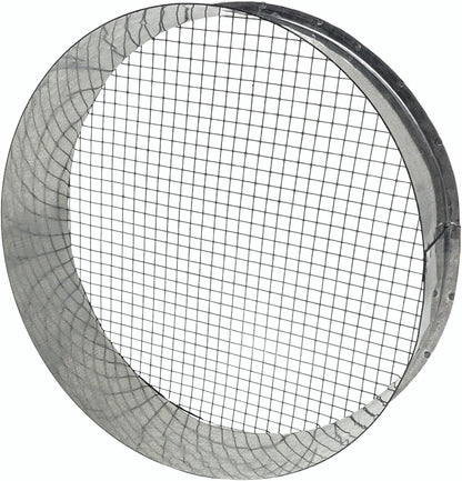 8" Galv Steel Outside Dryer Vent Cover Weatherproof Hood w/Mesh Screen | Rustproof galvanized steel vent cover blocks rain & wind. Built-in mesh stops birds & mice. Fits standard 8" ducts easily