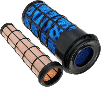 Inner and Outer Air Filter Kit Replace RE282286 RE282287 for John Deere 318D 319D 320D 323D 5045D 5045E 5050E 5055E 5060E 5065E 5075E 5075EF 5055E