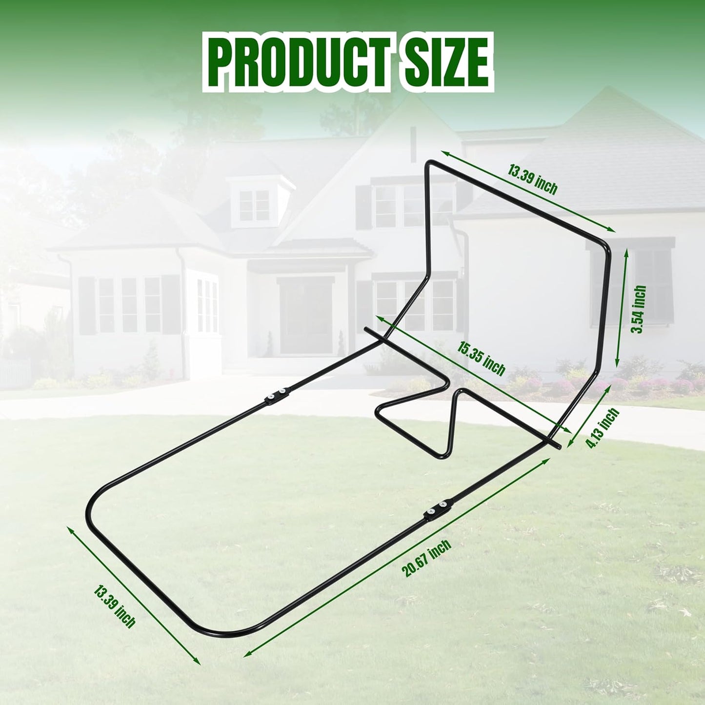 Grass Catcher Bag Frame for to-ro 22" Recycler Lawn Mower Replace 132-4483-03 114-2639-03, Foldable