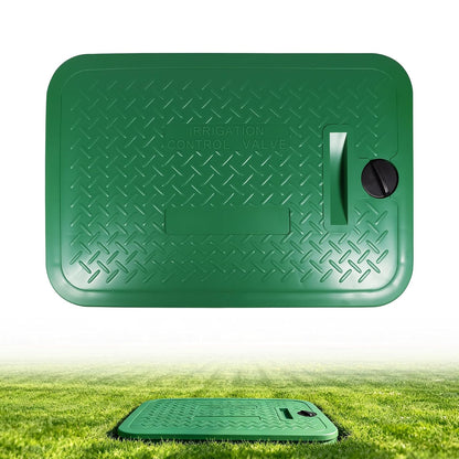 12 x 17 Inch Irrigation Valve Box Cover, Rectangular Sprinkler Valve Lids with Plug,Replacement for Irrigation Valve Box, Sprinkler Valve Box, Irrigation & Sprinkler Box (2)