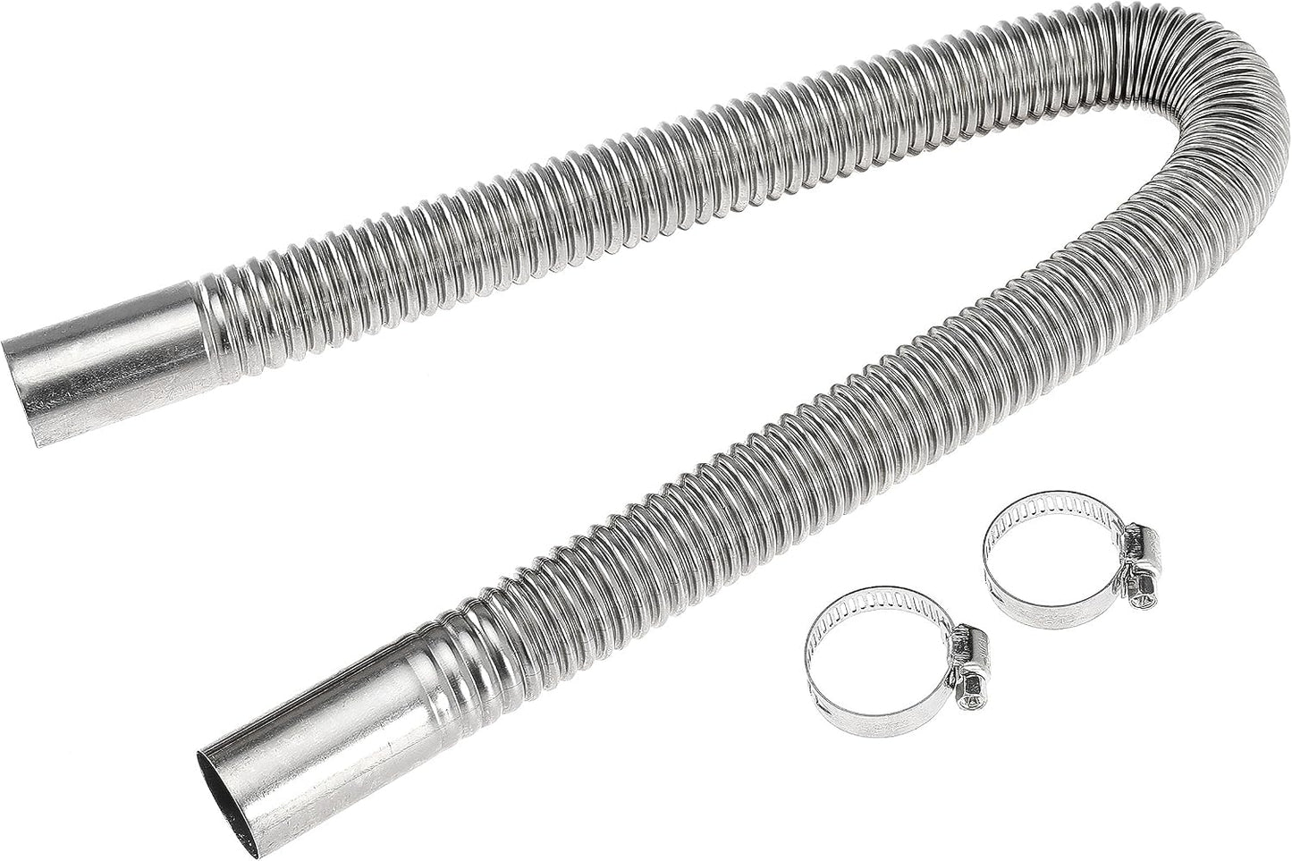 60cm 1 inch Diesel Heater Exhaust Pipe Generator Exhaust Extension Fuel Tank Diesel Gas Vent Hose with Clamps