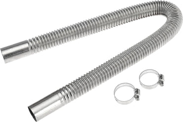 60cm 1 inch Diesel Heater Exhaust Pipe Generator Exhaust Extension Fuel Tank Diesel Gas Vent Hose with Clamps