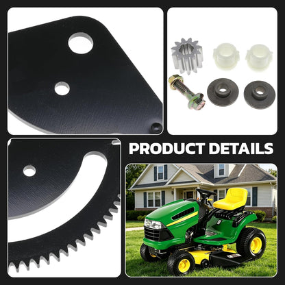 Steering Sector Pinion Gear Plate Repair Kit for John Deere L105 L108 L110 L111 L118 L120 L130 G110 Lawn Mower Tractors Replaces GX20052BLE GX20053 GX20054 GX21994