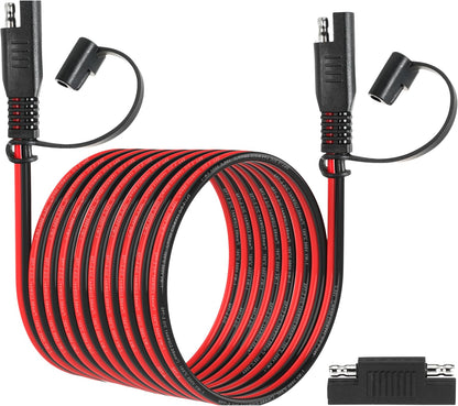 15FT 14AWG SAE Extension Cable, 14 AWG SAE Quick Disconnect Wire Harness 14 Gauge with Polarity Reverse Adapter for Solar Panel RV Battery Automotive and Marine Applications (14AWG 15FT)