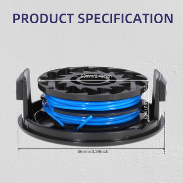 AC41RL3 Autofeed Dual Replacement Trimmer Spool Line for Homelite UT41120 UT41112 UT41121 UT41113 UT41122 UT41112B Electric Weed Eater String Trimmer Per Spool 27FT 0.065inch