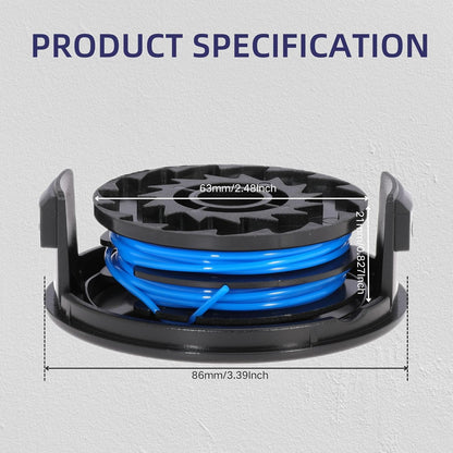 AC41RL3 Autofeed Dual Replacement Trimmer Spool Line for Homelite UT41120 UT41112 UT41121 UT41113 UT41122 UT41112B Electric Weed Eater String Trimmer Per Spool 27FT 0.065inch