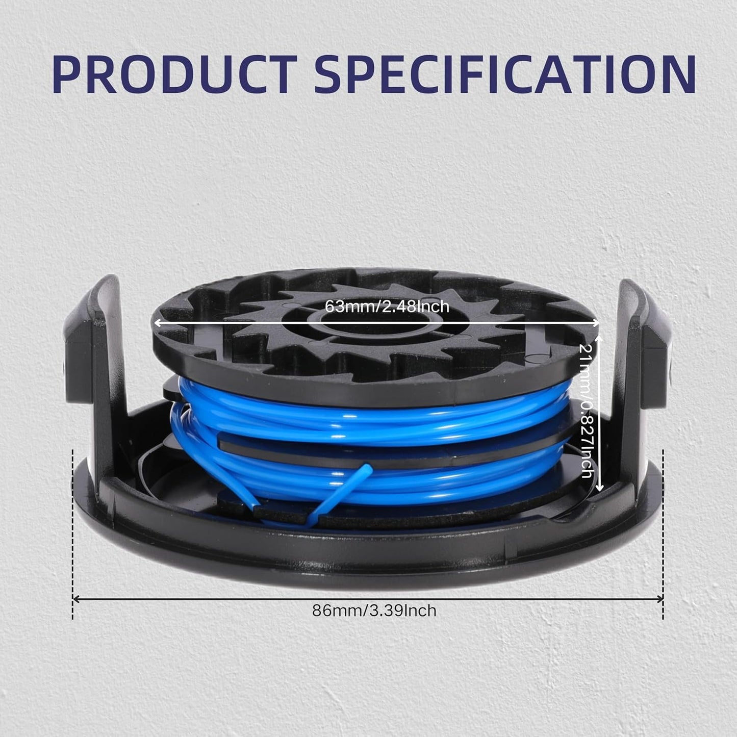 AC41RL3 Autofeed Dual Replacement Trimmer Spool Line for Homelite UT41120 UT41112 UT41121 UT41113 UT41122 UT41112B Electric Weed Eater String Trimmer Per Spool 27FT 0.065inch